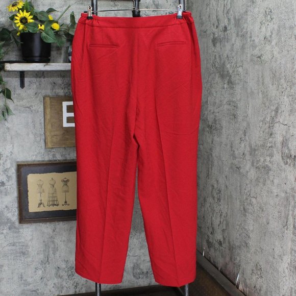 NWT Bar III Plus Size Textured Crepe Wide-Leg Pants 10853263 14W Morello Cherry - Picture 3 of 6
